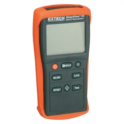 EXTECH EA10 Thermocouple Meter, Type K, Dual Channel, -200°F to 1,999°F - Thermocouple Meters without Data Output