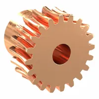 Worm Wheel: Reduction Ratio 20, Module m 1, Right Hand, 20° Pressure Angle, Bronze (MPN BG1-20R1)