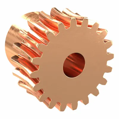 KHK GEARS Worm Wheel: Reduction Ratio 20, Module m 1, Right Hand, 20° Pressure Angle - Metric Worm Wheels