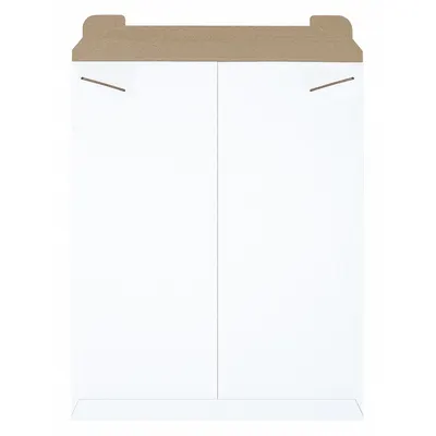 STAYFLATS Mailer Envelopes: 17 in x 21 in, 17 in x 21 in, 0.028 in Material Thick - Stayflat Tab-Locking Chipboard Mailers