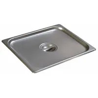 CARLISLE Pan Cover: Half Size, Rectangular, 24 ga Gauge, NSF Certified, 10 3/8 in Overall Lg (MPN 607120C)