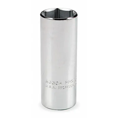 PROTO Socket: SAE, 3/4 in Drive Size, 1 1/4 in Socket Size, 6-Point, Deep, Satin - 3/4" Drive Hand Sockets