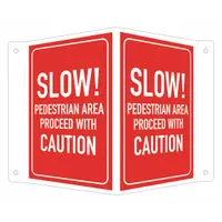 Safety Sign: Aluminum, Mounting Holes Sign Mounting, 6 in x 7 1/2 in Nominal Sign Size (MPN LCVB-0031-NA_4x6)