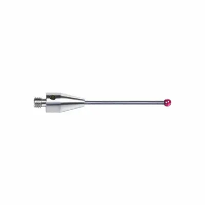 INSIZE M3 Stylus: CMM Straight Stylus, Ball, Straight, 0.079 in Ruby Ball Tip - Straight CMM Styli
