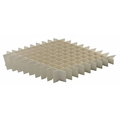 HEATHROW SCIENTIFIC Divider: 5 1/8 in Overall Lg, 5 1/8 in Overall Wd, Cardboard - Cold Storage Box Cell Dividers