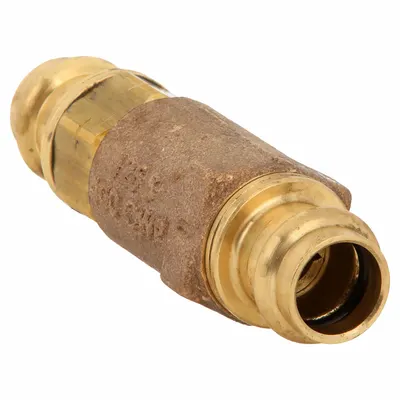 APOLLO Ball Cone Check Valve: Ball, Inline Valve Body, Bronze, 1/2 in Pipe Size - Lead-Free Bronze Ball Check Valves