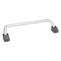 JW WINCO Folding Pull Handle: Unthreaded Holes, Stainless Steel, Silver, 0.39 in, 6.7 in Grip Lg (MPN 425.5-180-NI)