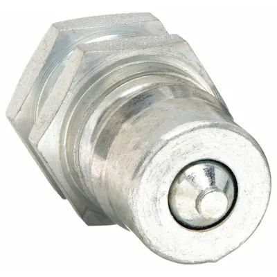 PARKER Hydraulic Quick Connect Hose Coupling: 7/8 in Coupling Size, Steel - ISO B Series Hydraulic Quick-Connect Coupling Plugs