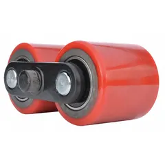 This load roller kit is a replacement part for stackers, designed to support the load carriage during vertical movement. It is compatible with Part Number 5RRY6 and intended for use with stacker models 5RRY5 and 5RRY6. The kit includes rollers that help maintain smooth operation in material handling equipment.