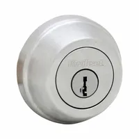 KWIKSET Single Cylinder Deadbolt: Cylindrical, 1 3/4 in Door Thick - Max, Chrome (MPN 780-26D-SMT-6AL-STRKP-K3)