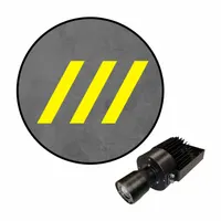 VISUAL WORKPLACE INC. Virtual Safety LED Walkway: Virtual Safety LED Walkway, Diagonal, Yellow, 50 W (MPN 66-3139-618EXT-PS153)