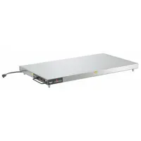 This warming shelf provides a heated surface for holding prepared food at serving temperature in commercial foodservice settings. It operates on 120V AC and measures 60 inches wide by 20 inches deep by 5 3/4 inches high