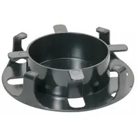 PANNET Fiber Management Spool: Half Wd, 1 RU, 2 1/2 in Dp, Black Unfinished Plastic, 1 in Ht (MPN FMS1)