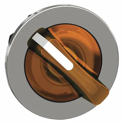 SCHNEIDER Short-Handled Selector Switch: 30 mm Panel Mount Size, 2 Positions - Illuminated Selector-Switch Operators