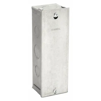 HUBBELL WIRING DEVICE-KELLEMS Fire Rated Poke Through: Rectangular - Fire-Rated Poke-Through Steel Floor Boxes