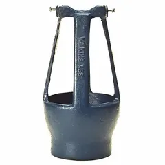 Nylon air gap fitting with 1/2 in connection size on Side 1, designed for use with Series 375 and 375XL pressure principle backflow preventers. Creates a physical air gap between the backflow preventer and a drain or discharge point to prevent backflow contamination in plumbing systems.