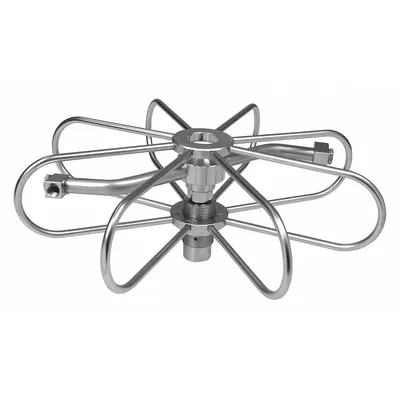 MOSMATIC Surface Cleaner: 12 in Cleaning Path, 3/8 in Inlet Dia, NPTF, Stainless Steel - Duct & Tank Cleaners