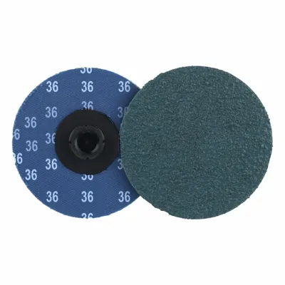 WEILER Coated Abrasive Blending Disc: TS, 3", Zirconia Alumina, 36 Grit - High-Performance Sanding Discs for Carbon Steel & Soft Metals