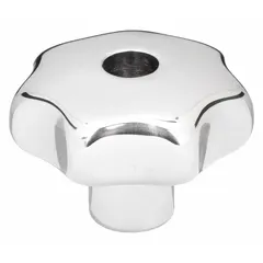 KIPP Hand Knob: 7 Point, Stainless Steel, 1/4"-20 Thread, 11 mm Thread Lg, 32 mm Dia (MPN K0150.432A22). Key specifications — Brand: KIPP; Finish: Polished.