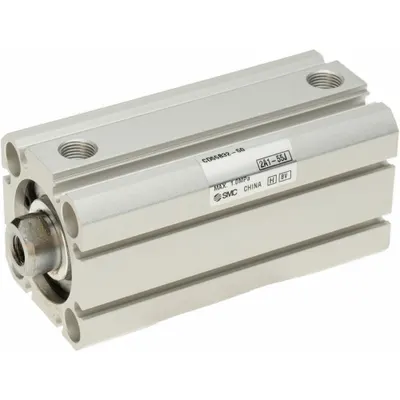 SMC Compact Cylinder: 80 mm Bore Dia, 40 mm Stroke Lg, Tapped Hole/Through Hole Mounting - Through Hole Mount Compact Cylinders