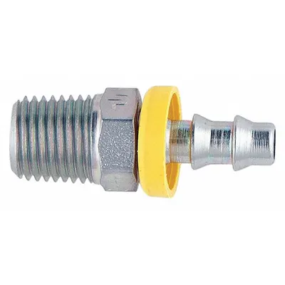 PARKER Barbed Hydraulic Hose Fitting: -8 For Hose Dash Size, For 1/2 in Hose I.D. - Steel Barbed Hydraulic Hose Fittings