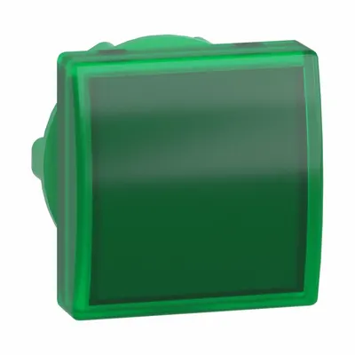 SCHNEIDER Pilot Light Head: 22 mm Panel Mounting Hole Dia, Green, Smooth, LED - Pilot-Light Heads