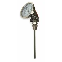 APPROVED VENDOR Dial Thermometer: 0°F to 250°F /-20°C to 120°C, 2.5 in Stem Lg, 5 in Dial Dia (MPN 1NGC3)