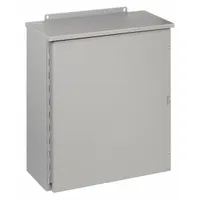 WIEGMANN Enclosure: Steel, 24 in x 20 in x 8 in, 3R, Solid Cover, Hinged, Painted (MPN RHC242008)