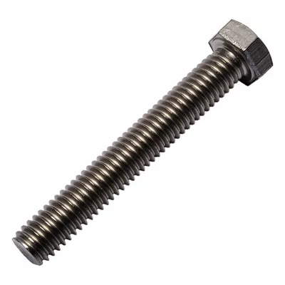 ALLIED TITANIUM Hex Head Cap Screw: Titanium, Grade 2, Plain, 3/8"-16, UNC, 2 1/2 in lg - Titanium Hex Head Cap Screws