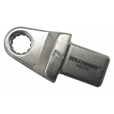 WESTWARD Interchangeable Torque Wrench Head: 9mm x 12mm Drive Size, 7 mm Size - 12-Point Box End Torque Wrench Heads