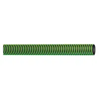 Water Suction and Discharge Hose: 2 in Hose Inside Dia., 50 psi, Black/Green, 50 ft Hose Lg (MPN GH200-50-G)