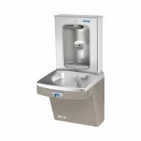OASIS Drinking Fountain with Bottle Filler: On-Wall, 8 gph @ 50°F, Touchless Sensor, Stainless Steel (MPN PG8EBFT SAN)