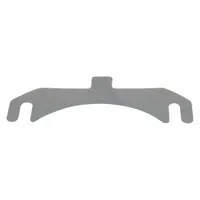 Tabbed slotted shim for precision alignment and gap filling in machinery assemblies. The slotted design enables installation without full disassembly, while the tab aids handling and positioning. Suitable for motor mounts, gearboxes, and pumps in industrial maintenance and setup