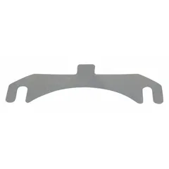 Tabbed slotted shim for precision alignment and gap filling in machinery assemblies. The slotted design enables installation without full disassembly, while the tab aids handling and positioning. Suitable for motor mounts, gearboxes, and pumps in industrial maintenance and setup.