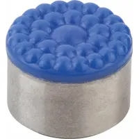 KIPP Rear-Mount Insert w/Polyurethane Face: 20 mm Dia, M6, 12 mm Ht, Textured, Polyurethane (MPN K0385.20126)