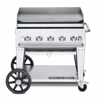 Portable Gas Griddle: Propane, 5 Burners, 79,500 BtuH Heating Capacity, 43 1/4 in Overall Ht (MPN MG-36)