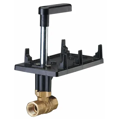 HVAC Control Ball Valve: 2-Way, 3/4 in Female NPT, 6.3 CV Flow, 200 psi Close-off - 2-Way NPT Connection Ball Valves