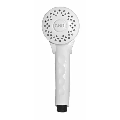 ENCORE Handheld Showerhead: ABS, White, 2 gpm Flow Rate - Handheld Showerheads
