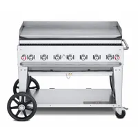 Portable Gas Griddle: Propane, 6 Burners, 99,000 BtuH Heating Capacity, 43 1/4 in Overall Ht (MPN MG-48)