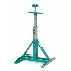 GREENLEE Telescoping Reel Stand: 0 Spindles, 21 in x 24 in x 54 in, For 96 in Max Spool Dia, Steel (MPN 683). Key specifications — Adjustment Type: Screw; Brand: GREENLEE; Color: Green; Material: Steel; Finish: Powder Coated; For Maximum Spool Diameter: 96 in.