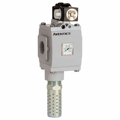 NUMATICS Exhaust Valve: 3/4 in NPT, 3/4 in NPT Outlet Size, 232 psi Max Op Pressure - Numatics Compressed Air Line Slow-Start Quick-Exhaust Valves