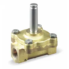 Normally closed 2-way/2-position solenoid valve body with 1/2 in pipe size. Brass body with EPM seal. Designed for indoor use in automated fluid control systems such as process control, irrigation, and HVAC applications.