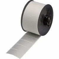 Pre-Cut Label Stock Roll: Tamper Indicating Footprint 'Checker Board' Pattern, 1 in x 2 in (MPN 52148)