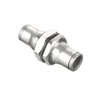 This LEGRIS union fitting connects two tubes of equal outer diameter in pneumatic or fluid-handling systems. The push-to-connect design allows tool-free installation for secure, leak-free joints. Constructed from stainless steel with a silver finish, it is suitable for industrial automation and packaging applications
