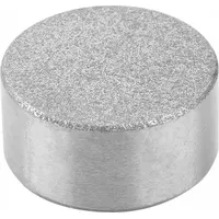 KIPP Rear-Mount Insert w/Diamond Face: 16 mm Dia, M6, 12 mm Ht, Abrasive Grit, Diamond Grit (MPN K0385.16125)