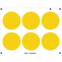 ACCUFORMNMC Gauge Marking Labels: Yellow, Polyester, 6 PK (MPN GML111YL)
