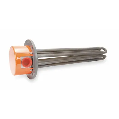 TEMPCO Flanged Immersion Heater: 1/3 Phase, 480V AC, 24,000 W Watt, 5 in Flange Size - Flange-Mount Immersion Heaters