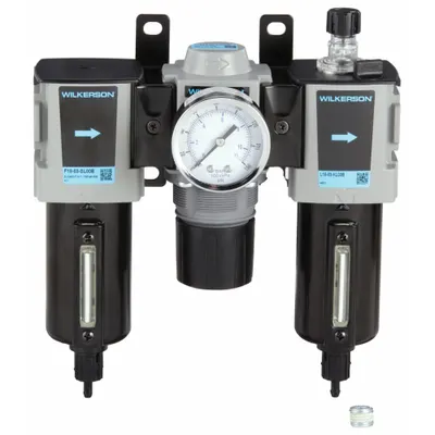 WILKERSON Filter/Regulator/Lubricator: 3/8 in NPT, 68 cfm, 250 psi Max Op Pressure - Wilkerson Filter, Regulator & Lubricators (FRLs)
