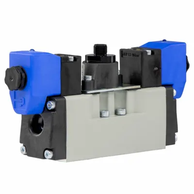 PARKER Solenoid Air Control Valve: Four-Way / Two-Position, 5599-1, Single Solenoid - Parker H Series Directional Control Valves