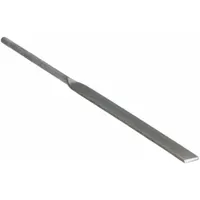 Rectangular standard needle file, Type 2, with a length of 5-1/2 inches, width of 11/16 inches, and thickness of 3/64 inches. Designed for precision filing, deburring, shaping, and finishing of metal parts, particularly in slots, grooves, and flat surfaces